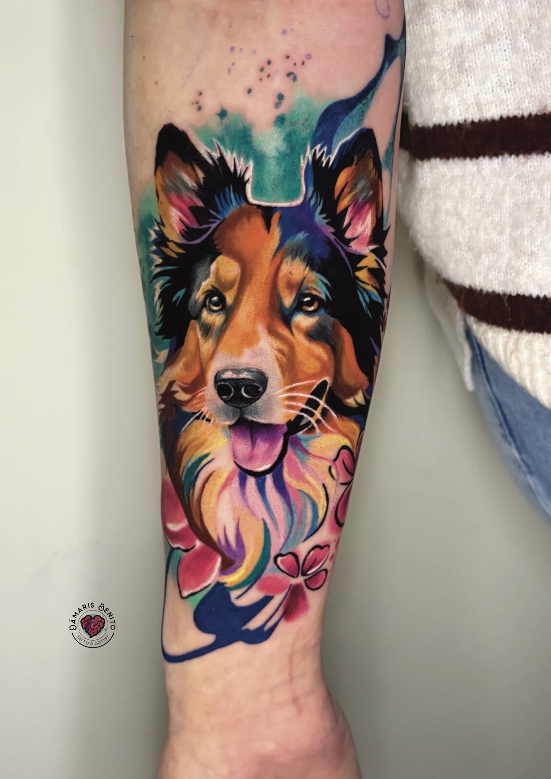 Tatuajes de retratos de mascotas en Barcelona